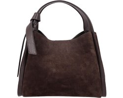 Charm London Medium Schoudertas Dames - Suede - Charm London - Bruin