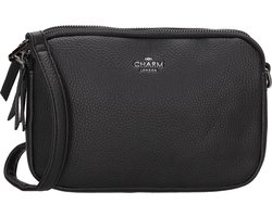 Charm London New York Crossbody Schoudertas - Dames Tas - Zwart