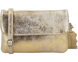 Charm London South Hill Schoudertas - Crossbodytas - Leer - Metallic - Overslag - Clutch - Leren Dames Tas - Goud