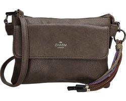 Charm London Tottenham Schoudertas - Dames Tas - Donkerbruin