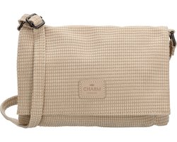 Charm London Valley Schoudertas - Crossbody - Praktische Indeling - Verstelbare Schouderband - Wafelstructuur - Dames Tas - Zand
