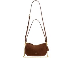 Coach Kleine Schoudertas Dames - Suede - Waverly - Bruin