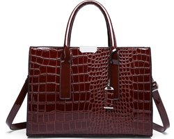 Coilloure - handtas - bruin - schoudertas - damestas - schooltas -