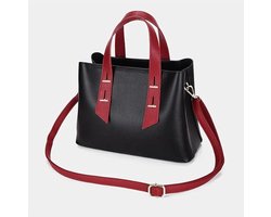 Dames Handtas – Stijlvolle Designer Schoudertas – Luxe & Praktisch (Rood band)