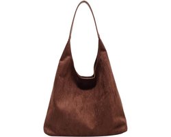 Dames Schoudertas Koffie kleur -Handtassen-schoudertas dames-Vintage