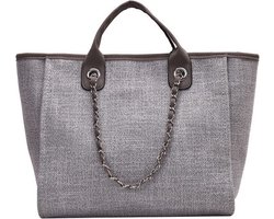 Dames tassen - Designer Handtas - Tote Schoudertas - Grote Capaciteit (Grijs)