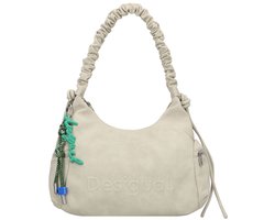 Desigual schoudertas Half Logo Monteville Shoulder Bag Piedra beige