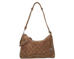 Desigual schoudertas Leiria Yankee Shoulder Bag Camel bruine