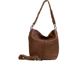 DSTRCT Grote Schoudertas Dames - Leer - Preston Park - Cognac