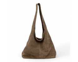 DSTRCT Schoudertas Dames - Leer - Portland Road - Taupe