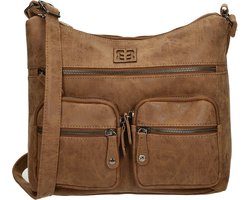 Enrico Benetti Ardèche Schoudertas Dames Camel Cognac – Exclusief bij Bol.com
