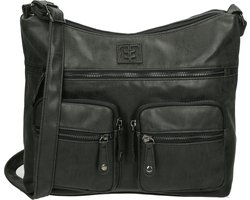 Enrico Benetti Ardèche Schoudertas Dames Zwart Antraciet – Exclusief bij Bol.com