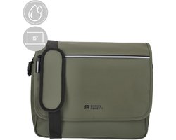 Enrico Benetti Bergen Waterafstotende Schoudertas met 15 inch Laptopvak - Laptoptas - Olijfgroen