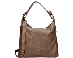 Enrico Benetti Caen 66626 Schoudertas buideltas - Licht taupe