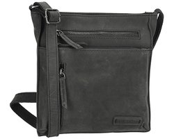 Enrico Benetti Genua Leren Schoudertas - Zwart