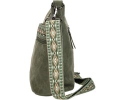 Enrico Benetti Indy Schoudertas - Olijfgroen