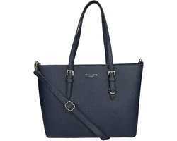 Flora & Co Grote Shopper / Schoudertas - Dames - Saffiano - Nora - Blauw