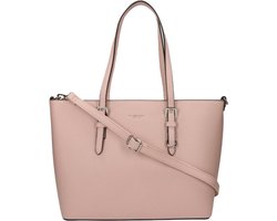 Flora & Co Grote Shopper / Schoudertas - Dames - Saffiano - Nora - Pastelroze