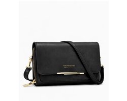 Forever Lovely Movo – Leren dames schoudertas – Zwart – Compact