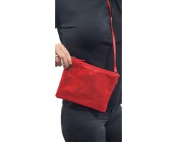 Glitter schoudertas - rood - Feest/ festival/ carnaval