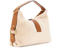 Guess Medium Schoudertas Dames - Camden - Beige
