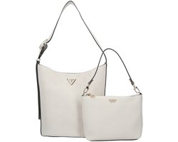 GUESS schoudertas accessoiretas Cresidia II Bucket Bag Bone Logo crème