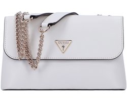 GUESS schoudertas Daryna II Convertible Xbody Flap Bag Cream White crème