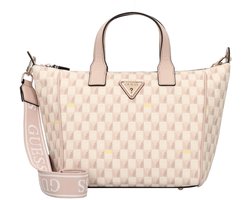 GUESS schoudertas Follie Small Tote Bag Blush Logo veelkleurig