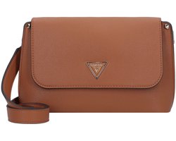 GUESS schoudertas Meridian II Flap Crossbody Bag Cognac Lichtbruin