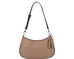 GUESS schoudertas Noelle II Top Zip Shoulder Bag Tan Multi Taupe