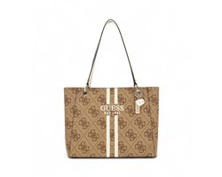 GUESS Schoudertas Shopper Noelle II Tote Latte Logo Lichtbruin