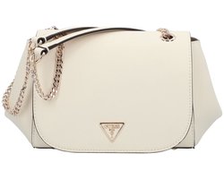 GUESS Schoudertas Talent Convertible Xbody Flap Bag Cream White Crème