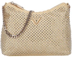 GUESS schoudertas Zalina Top Zip Shoulder Bag Gold goudkleurig