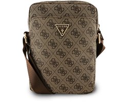Guess Telefoontasje Met Pu-driehoeklogo Van 8 Inch 4g Bruin