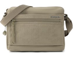 Hedgren Eye Dames Crossbodytas met RFID-bescherming – Klein – Ribfluweel String Beige