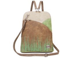 Hi-di-hi Rugzak/Schoudertas Happy View Bruin-Beige