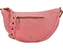 Hide & Stitches Daydreamer Crossbody Schoudertas - Heuptas - Festivals - Fanny Pack - Leren Dames Tas - Lichtroze