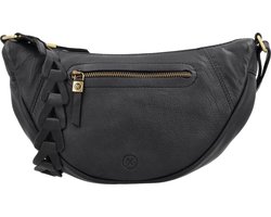 Hide & Stitches Daydreamer Crossbody Schoudertas - Heuptas - Festivals - Fanny Pack - Leren Dames Tas - Zwart