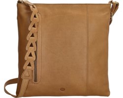 Hide & Stitches Daydreamer Crossbody Schoudertas - Leren Dames Tas - Zand