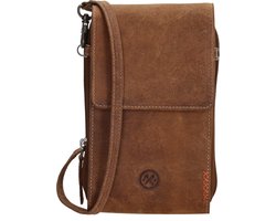 Hide & Stitches Idaho Telefoontasje - Bruin - 100% Leer
