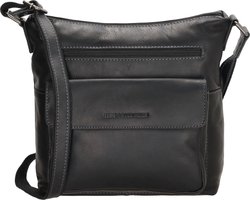 Hide & Stitches Japura Crossbody Schoudertas - 100% Leder - Leren Dames Tas - Zwart.