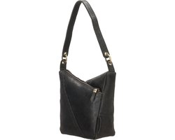 Hide & Stitches Marrakech Schoudertas - Dames Tas - Zwart