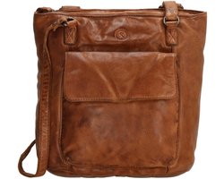 Hide & Stitches Paint Rock Shopper - Dames Tas - Cognac.
