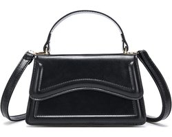 JeiibrZui Zwarte Handtas - Crossbody - Compacte Vierkante Vorm - 1 Stuk - Voor Elke Gelegenheid