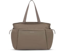 Kapten & Son schoudertas met laptopvak Hellvi Shoulder Bag Walnut Lichtbruin