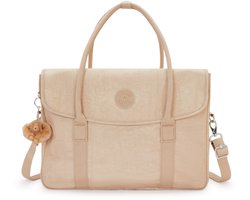 Kipling Superworker Dames Laptoptas - Sparkled Beige