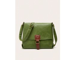 Klassieke Schoudertas voor Dames – Eenvoudige Crossbody in College-stijl – Casual & Veelzijdig - Groen