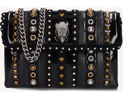Kurt Geiger London Md Kensington Studs Schoudertassen Dames - Zwart - Maat ONESIZE
