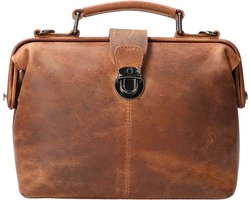 Leather Design Dokterstas Mini Hunter Bruin