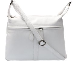 Leather Design Schoudertas Wit